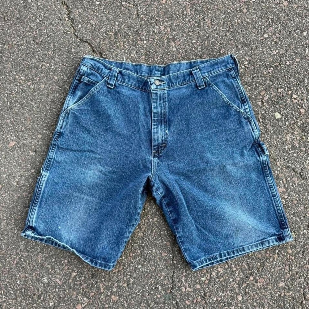Vintage Wrangler carpenter‎ denim shorts Size 36